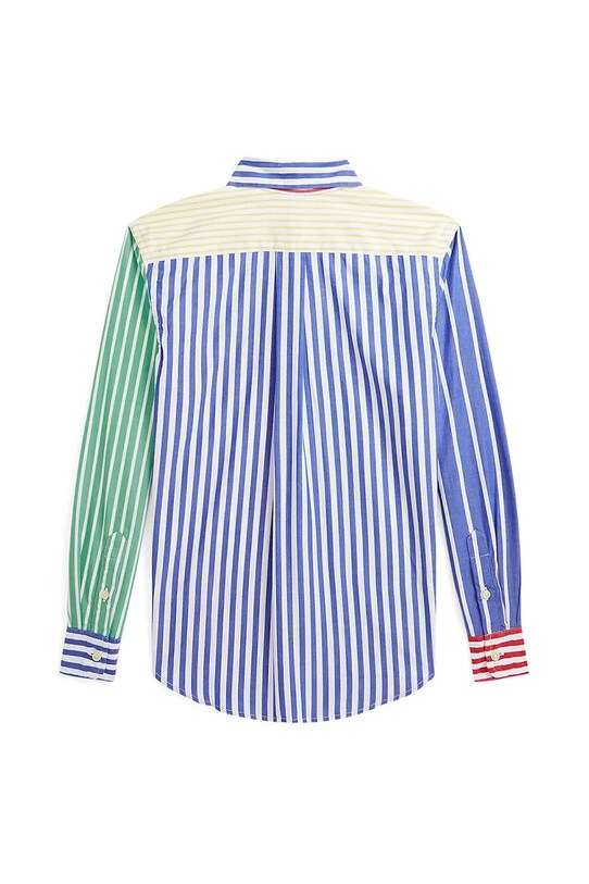 Детская хлопковая рубашка Polo Ralph Lauren 323958467001 мультиколор SS25