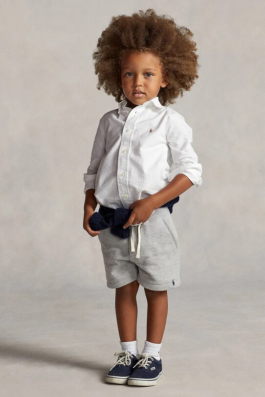 Polo Ralph Lauren koszula bawełniana dziecięca 322677133001 biały