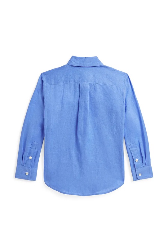 Polo Ralph Lauren cămașă de in pentru copii 322967600001 albastru SS25