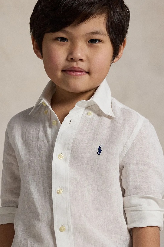 Polo Ralph Lauren koszula bawełniana dziecięca 322967600003 biały