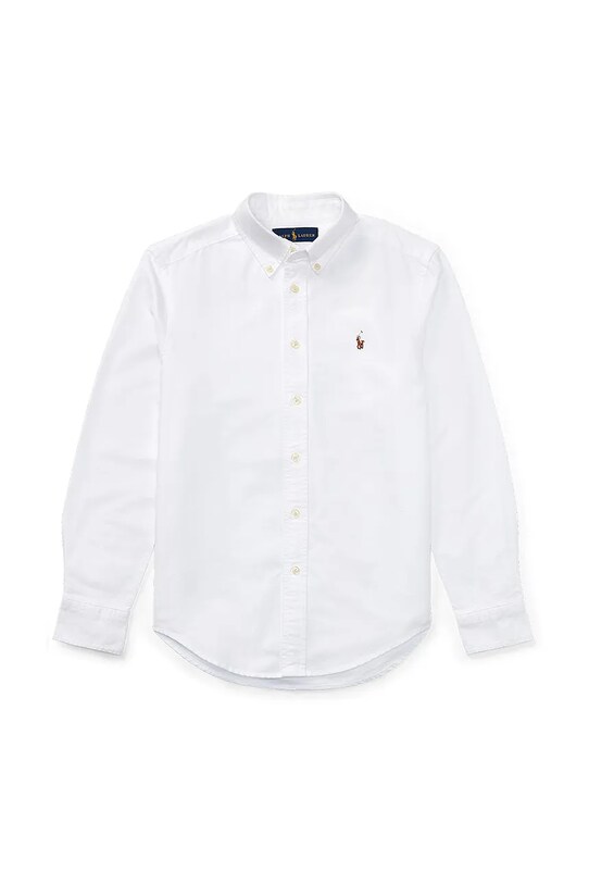 Дитяча бавовняна сорочка Polo Ralph Lauren 323677133001 білий SS25