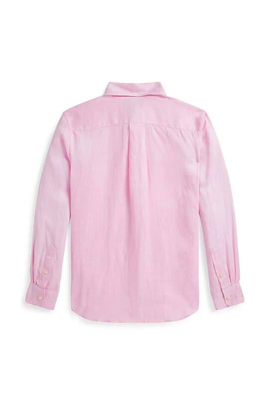 Polo Ralph Lauren koszula bawełniana dziecięca 323967600002 różowy SS25