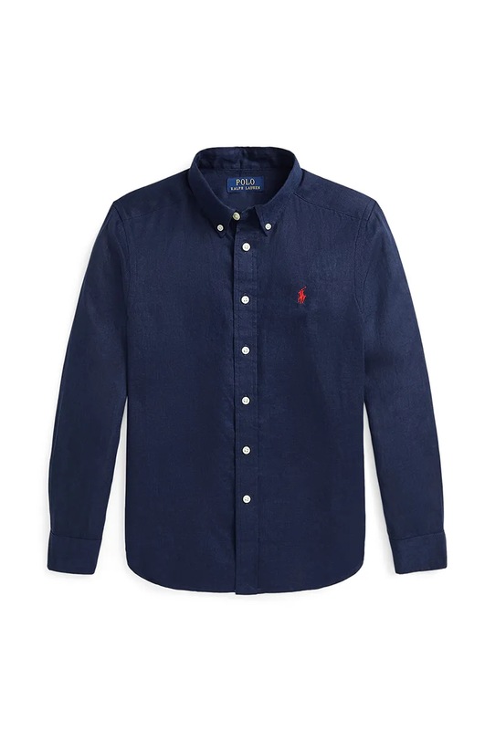 Polo Ralph Lauren koszula lniana dziecięca casual granatowy 323967600004