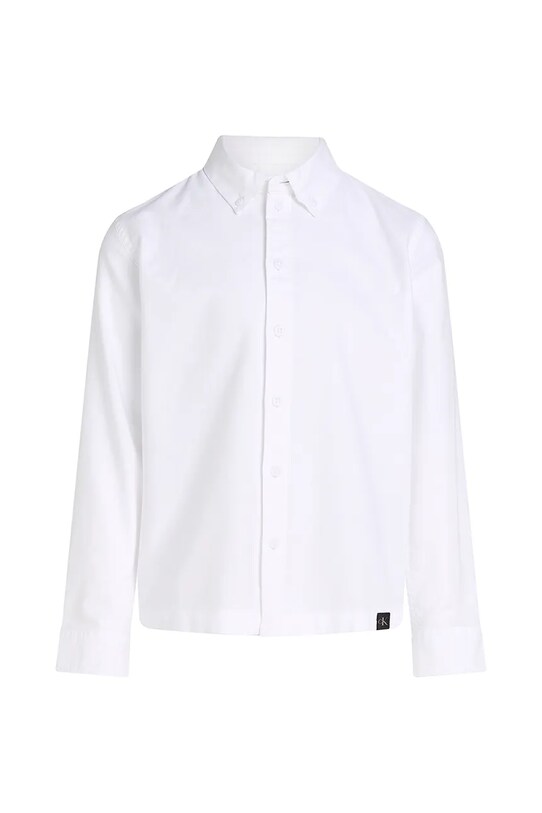 Dětská bavlněná košile Calvin Klein Jeans IB0IB02392.PPYA bílá SS25