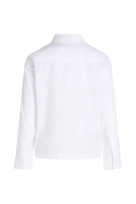CHLAPEC Dětská bavlněná košile Calvin Klein Jeans IB0IB02392.PPYA bílá
