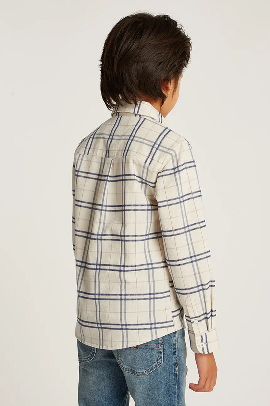 Tommy Hilfiger camasa copii bej KB0KB09338.128.176.PPYA