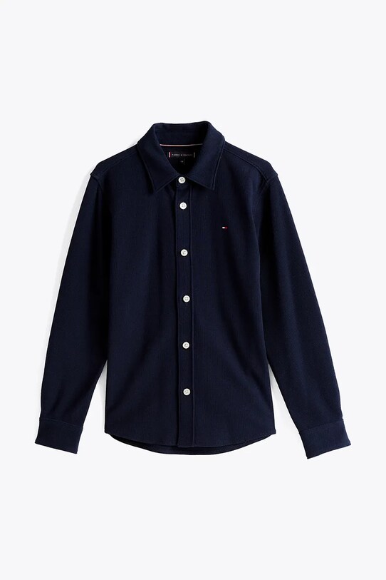 Tommy Hilfiger cămașă copii KB0KB09339.116.122.PPYA bleumarin SS25