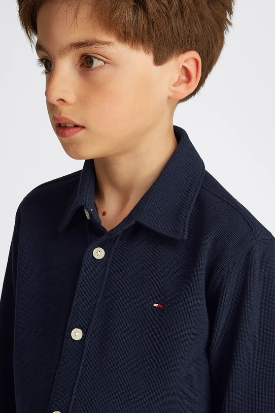Tommy Hilfiger koszula dziecięca KB0KB09339.116.122.PPYA granatowy