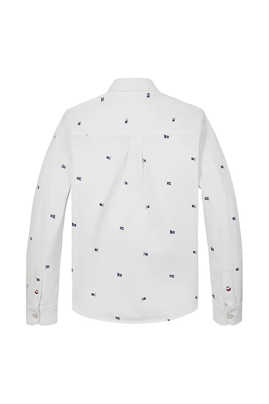 Dječaci Dječja pamučna košulja Tommy Hilfiger KB0KB09594.128.176.PPYA bijela