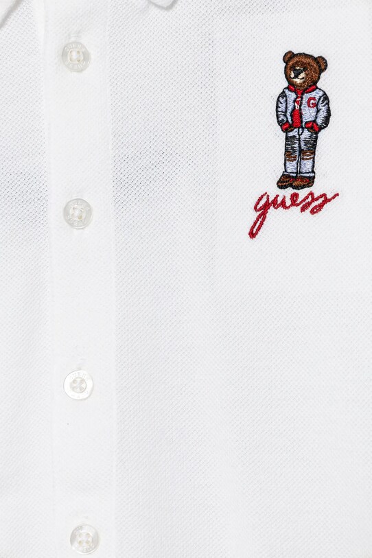 Мальчик Хлопковая рубашка Guess N5RP01.KAPY0.PPYA белый