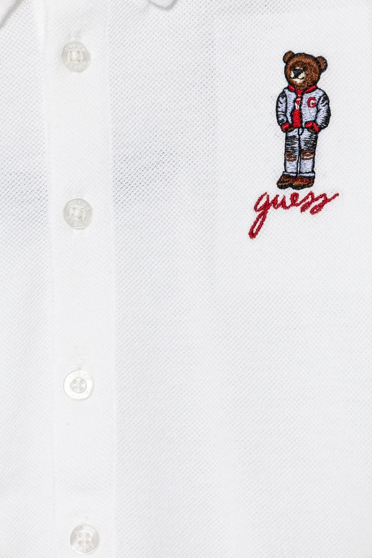 Chłopiec Guess koszula bawełniana N5RP01.KAPY0.PPYA biały