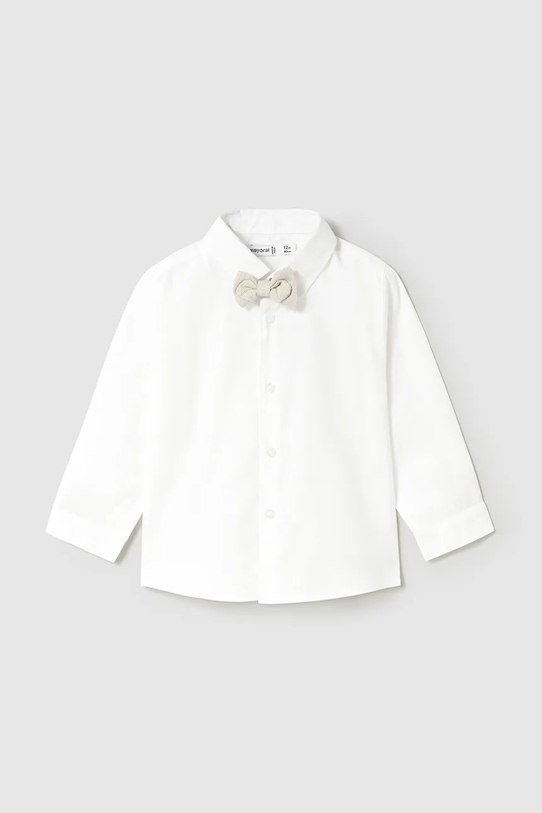 Mayoral koszula bawełniana dziecięca bawełna biały 1113.3A.Baby.PPYA