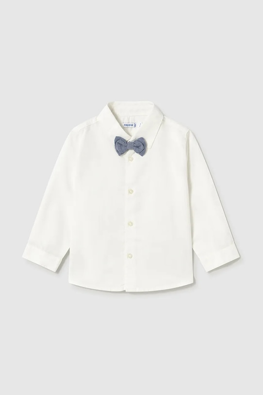 Детская хлопковая рубашка Mayoral длинный бежевый 1113.3A.Baby.PPYA