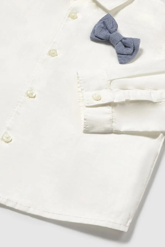 Мальчик Детская хлопковая рубашка Mayoral 1113.3A.Baby.PPYA бежевый