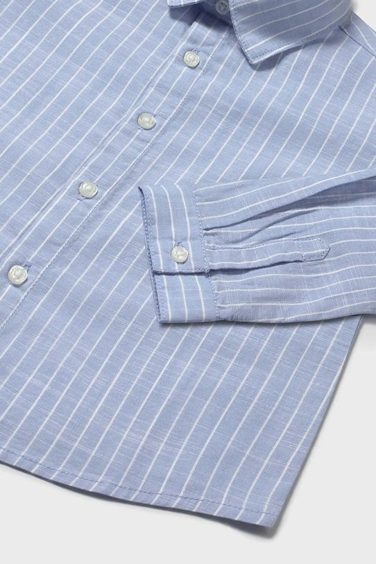 Băieți Mayoral camasa de bumbac pentru copii 1117.3E.Baby.PPYA albastru