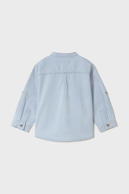 Mayoral koszula bawełniana dziecięca 1118.3F.Baby.PPYA niebieski SS25