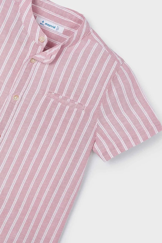 Mayoral koszula z domieszką lnu dziecięca czerwony 3113.5A.Mini.PPYA