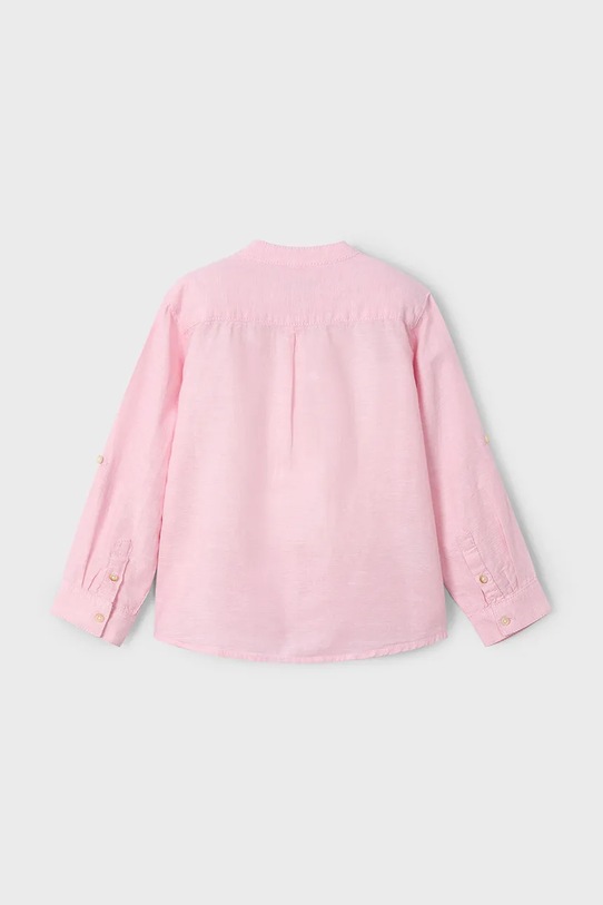 Chłopiec Mayoral koszula z domieszką lnu dziecięca 3119.5D.Mini.PPYA czerwony