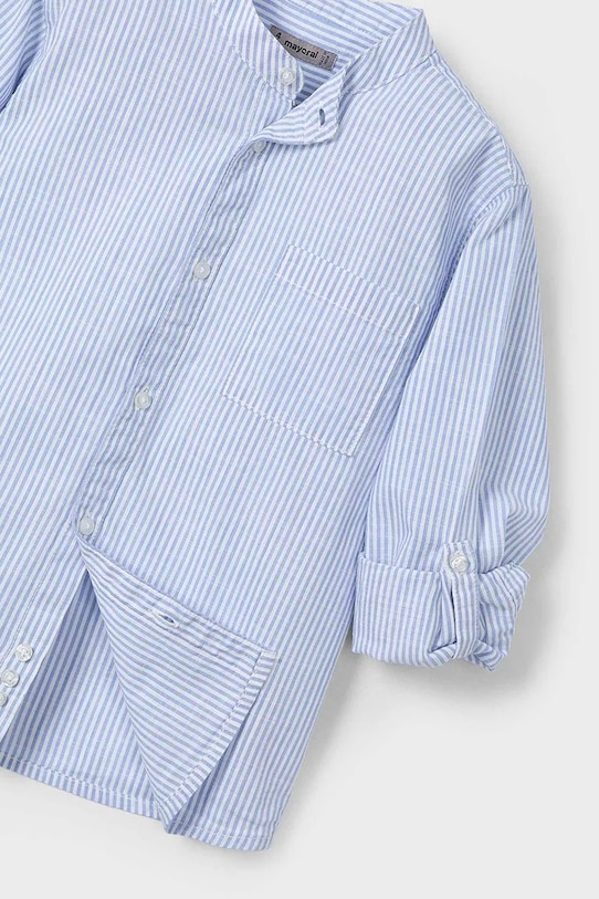 Mayoral camasa de bumbac pentru copii albastru 3120.5E.Mini.PPYA