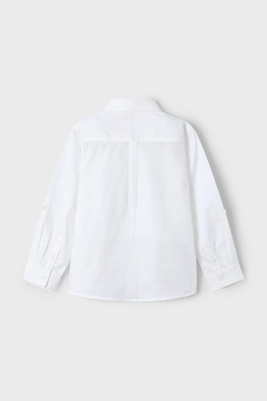 Chłopiec Mayoral koszula z domieszką lnu dziecięca 3121.5A.Mini.PPYA biały