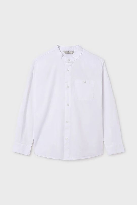 Mayoral camasa de bumbac pentru copii 6141.7B.Junior.PPYA alb SS25