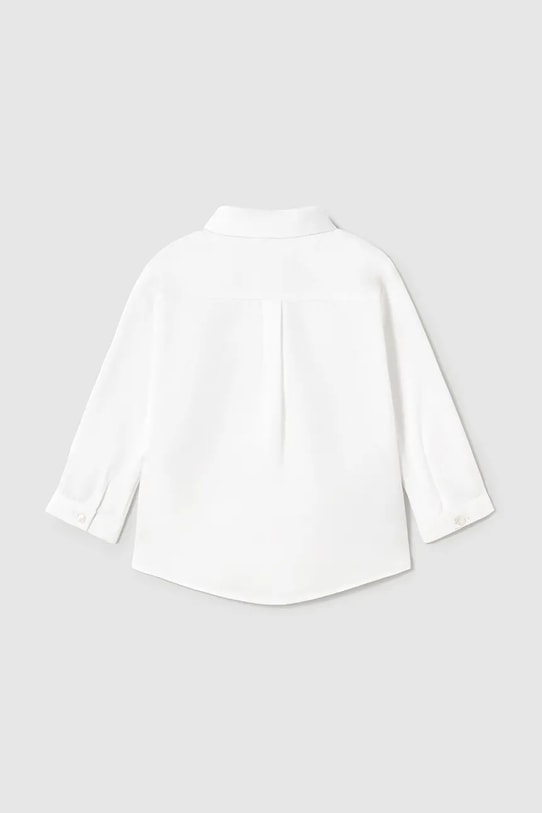 Mayoral Newborn koszula bawełniana niemowlęca 1102.1F.Newborn.PPYH biały SS25