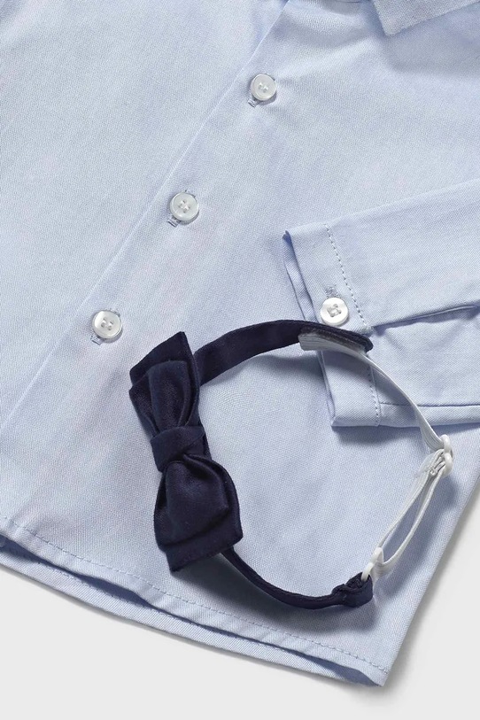 Băieți Mayoral Newborn cămașă din bumbac pentru bebeluși 1102.1F.Newborn.PPYH albastru