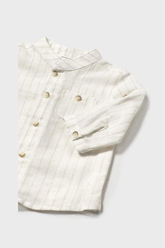Мальчик Детская рубашка с примесью льна Mayoral Newborn 1103.1L.Newborn.PPYH бежевый