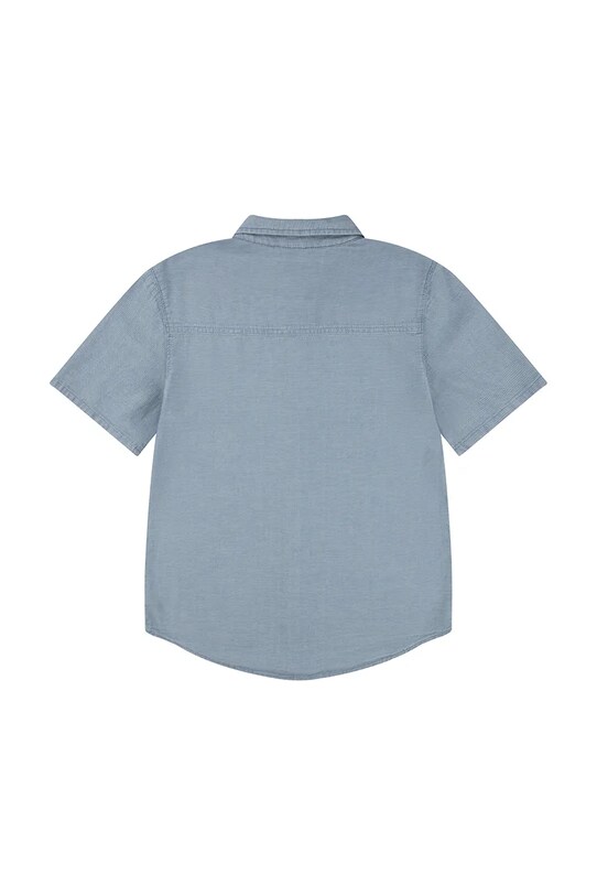 Chłopiec Levi's koszula bawełniana dziecięca SS WOVEN SHIRT 8EH426 niebieski