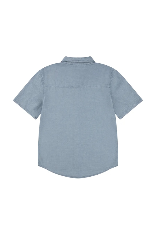 Chłopiec Levi's koszula bawełniana dziecięca SS WOVEN SHIRT 8EH426 niebieski
