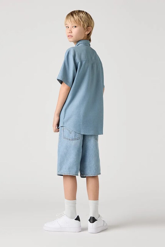 Levi's koszula bawełniana dziecięca SS WOVEN SHIRT 9EH426