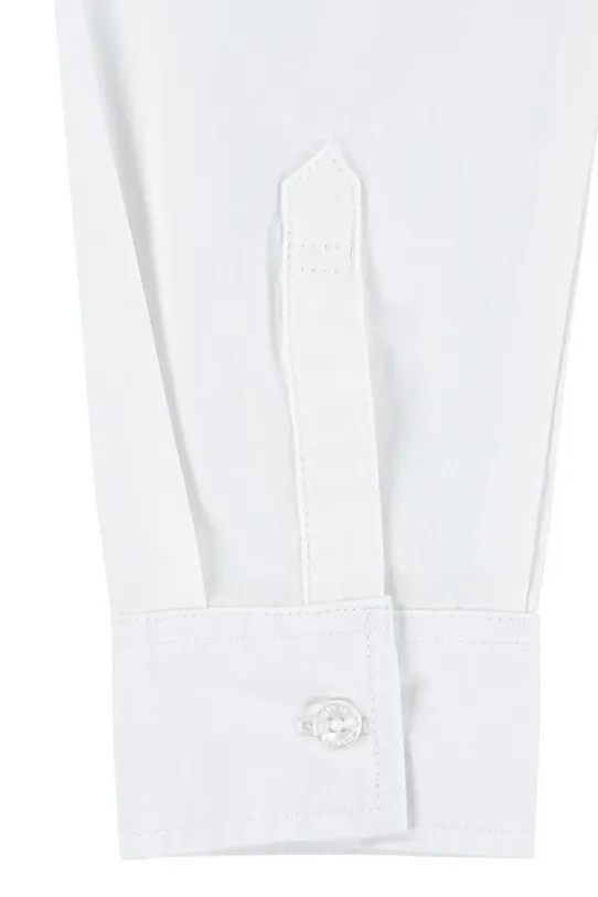 Otroška bombažna srajca Levi's BATTERY HOUSEMARK SHIRT bela 8EN129