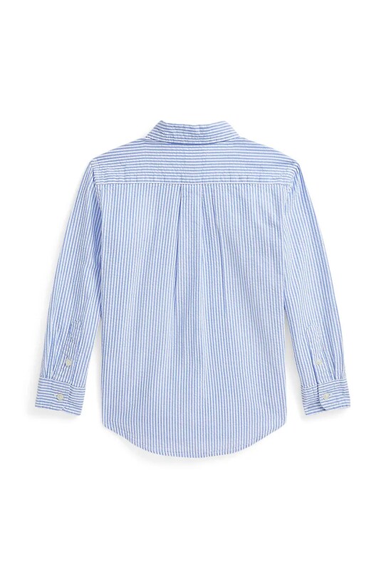 Мальчик Детская хлопковая рубашка Polo Ralph Lauren 322964692001 голубой
