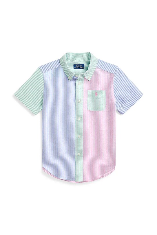 Дитяча бавовняна сорочка Polo Ralph Lauren 322964691001 блакитний SS25