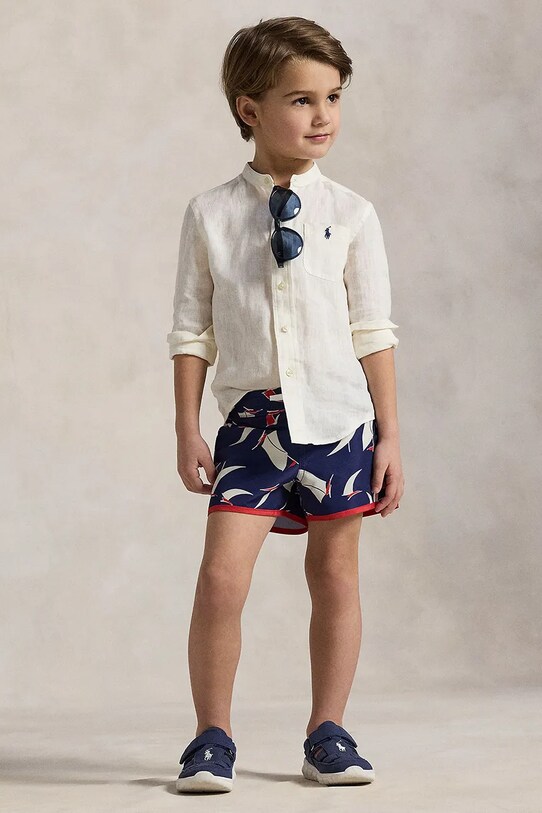 Дитяча лляна сорочка Polo Ralph Lauren білий 322964592002
