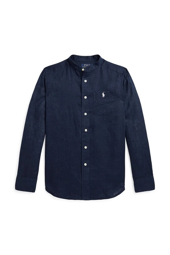 Детская льняная рубашка Polo Ralph Lauren casual тёмно-синий 323964592001
