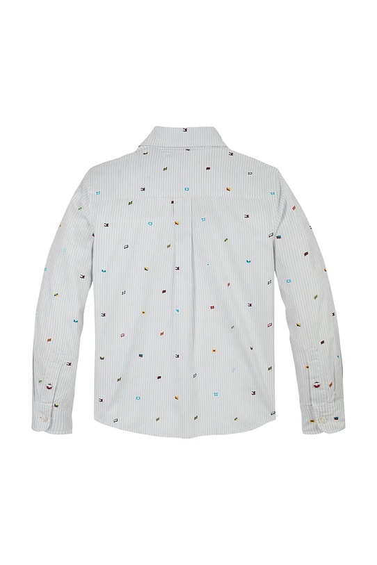 Хлопчик Дитяча бавовняна сорочка Tommy Hilfiger KB0KB09555.128.176.PPYA блакитний