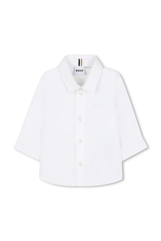 Bavlnená košeľa pre bábätká BOSS bavlna biela J52087.86.94