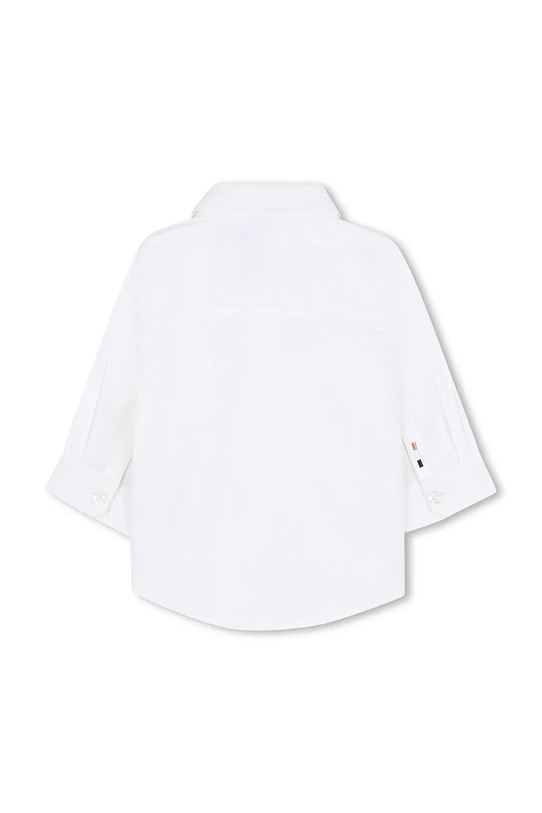 Bavlnená košeľa pre bábätká BOSS J52087.86.94 biela SS25