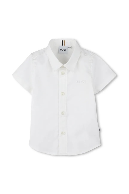 BOSS koszula bawełniana niemowlęca bawełna biały J52089.86.94