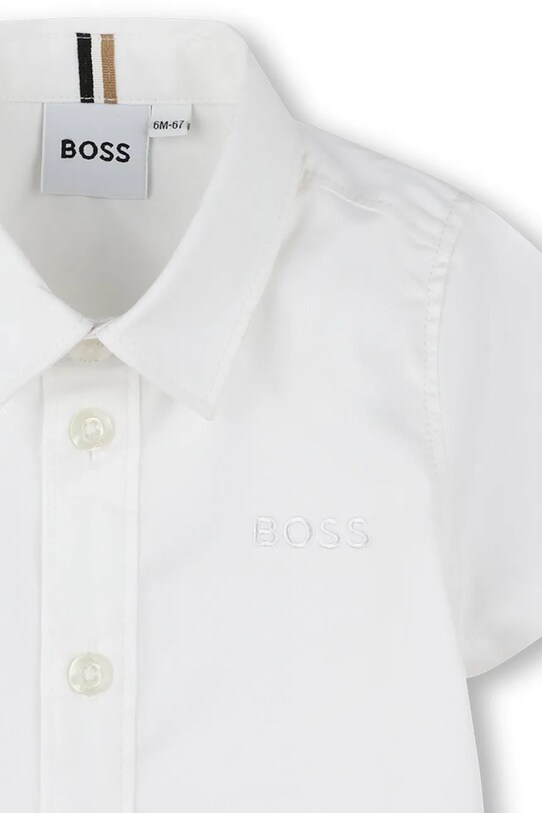 Мальчик Хлопковая рубашка для младенцев BOSS J52089.67.81 белый