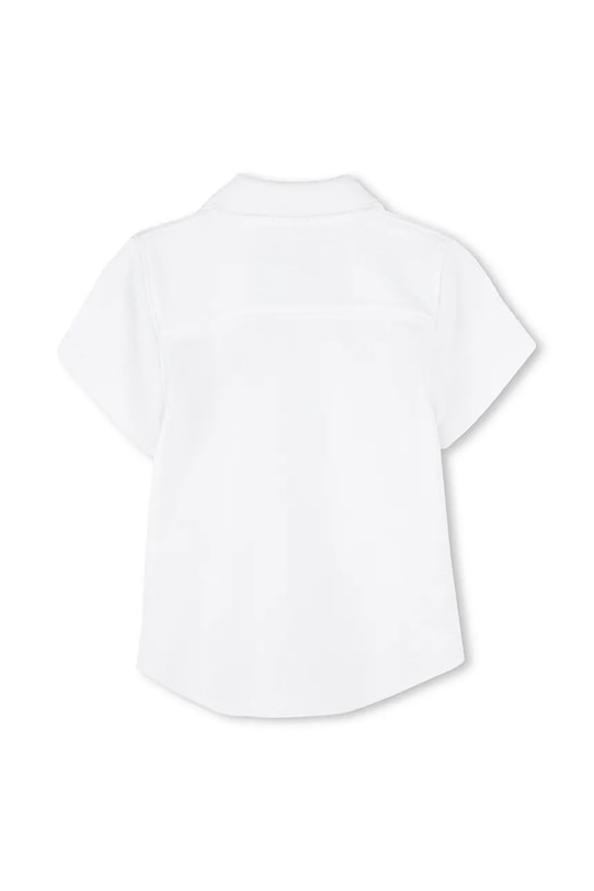 Bombažna srajca za dojenčka BOSS J52092.67.81 bela SS25