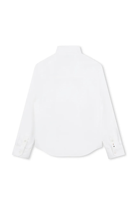 BOSS camasa de bumbac pentru copii J52009.162.174 alb SS25