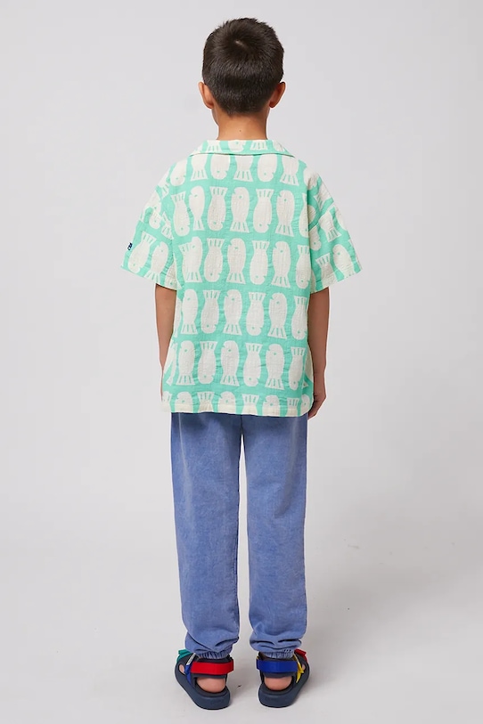 Bobo Choses camasa de bumbac pentru copii Lucky Fish 125AC025