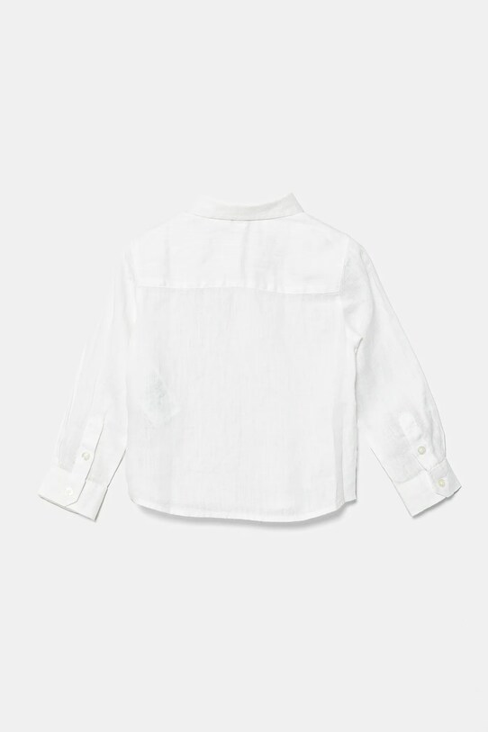 Льняная рубашка для младенцев Emporio Armani 8NHC02.3NEEZ белый SS25