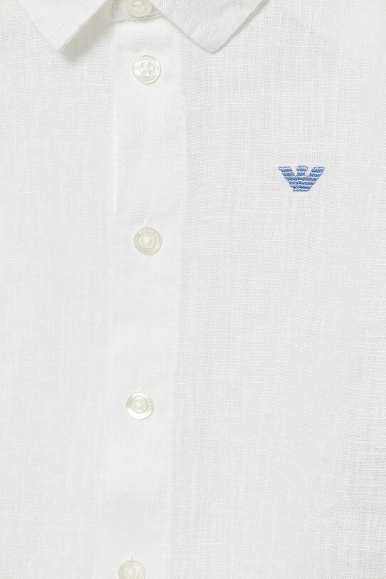 Хлопчик Лляна сорочка для немовлят Emporio Armani 8NHC02.3NEEZ білий