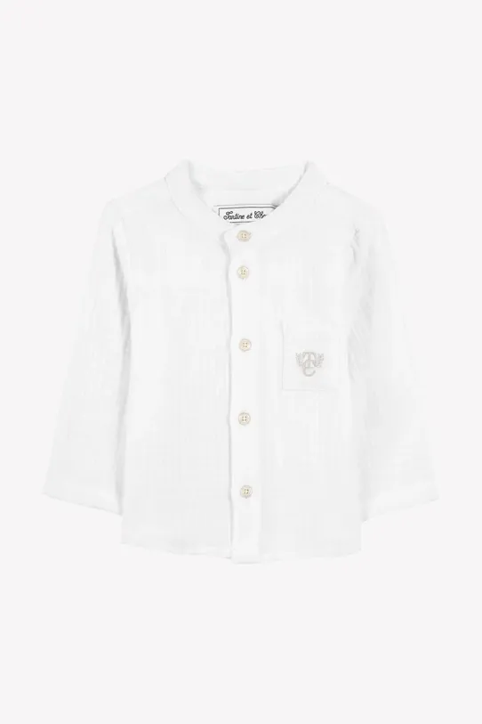 Tartine et Chocolat cămașă din bumbac pentru bebeluși CA12061.67.74 alb SS25