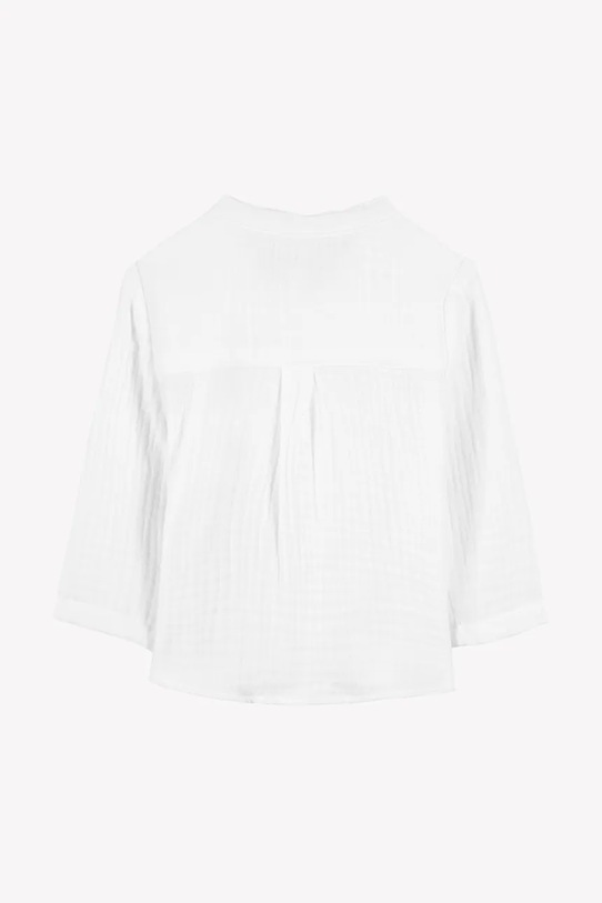 Băieți Tartine et Chocolat cămașă din bumbac pentru bebeluși CA12061.67.74 alb