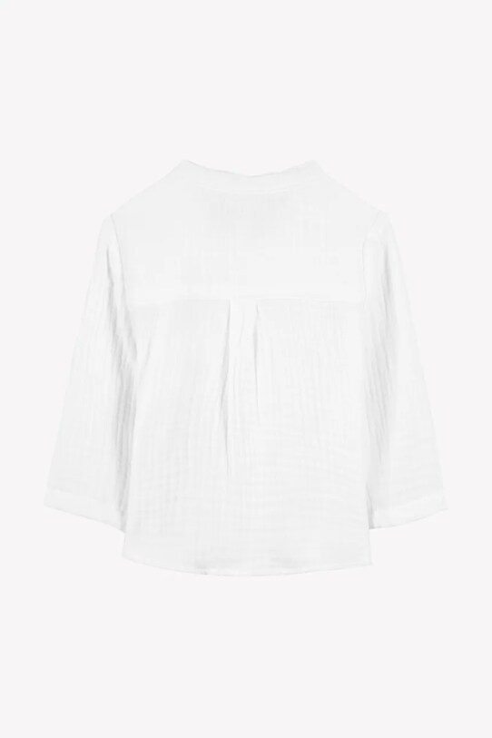 Dečki Otroška bombažna srajca Tartine et Chocolat CA12061.104 bela