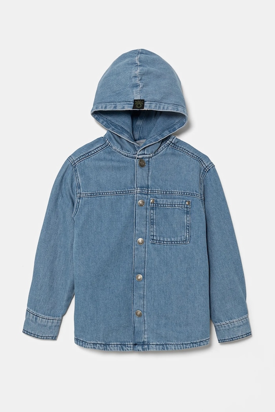 Detská riflová košeľa United Colors of Benetton rifľovina modrá 5PWACQ03X.G.Seasonal